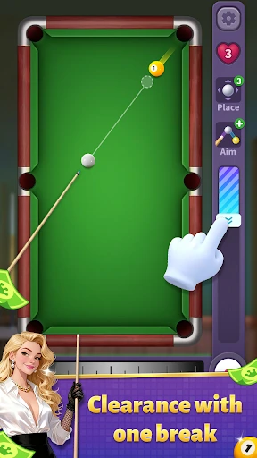 Gameplay screenshot 1 from Neon Pool Charm - Casual game